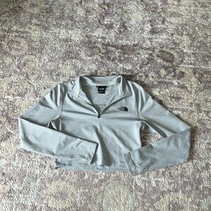 The North Face zip up crop top
